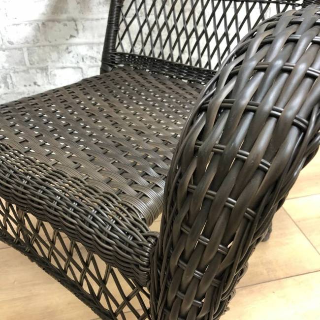 Обеденная группа GIZA XL (Гиза) коричневая из искусственного ротанга