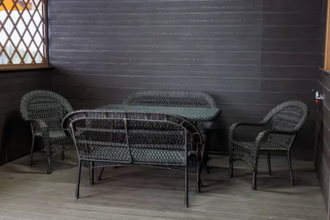 Обеденная группа GIZA XL (Гиза) коричневая из искусственного ротанга