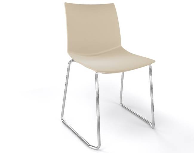 Стул пластиковый Kanvas ST песочный 510х500х790 мм Стул пластиковый Kanvas ST песочный 510х500х790 мм