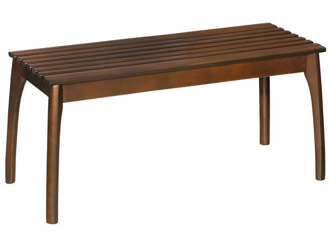 Скамья для прихожей массив, каркас орех