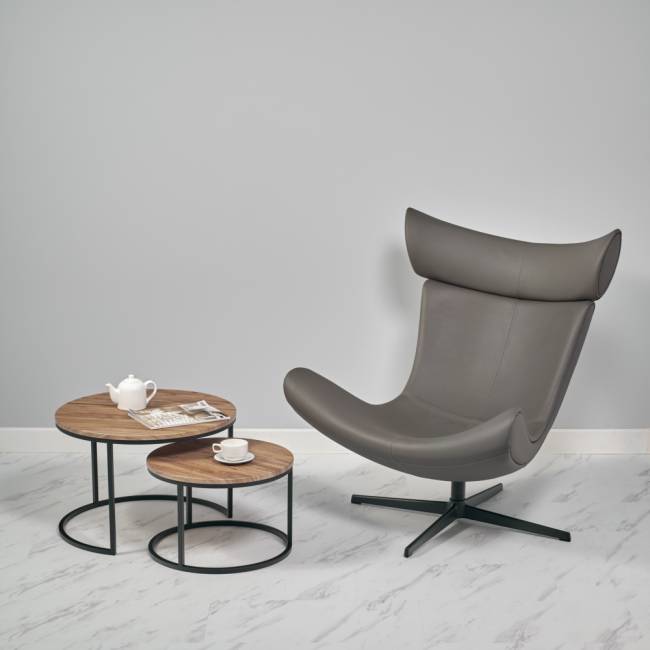 Кресло TORO тёмно-серый, искусственная замша Кресло TORO тёмно-серый, искусственная замша