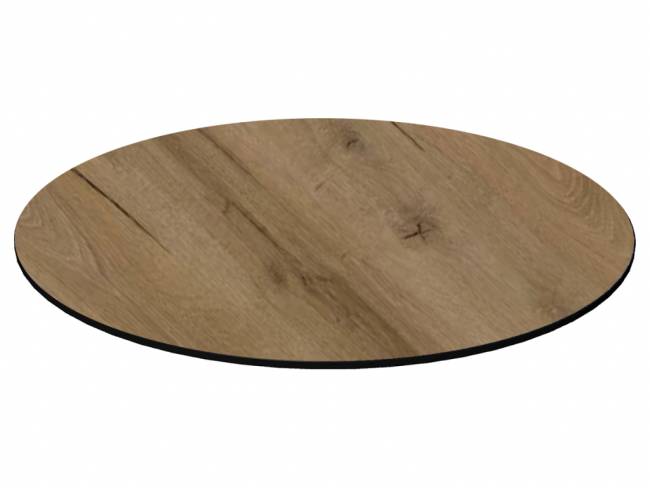 Столешница круглая HPL Fitto дуб каньон палас Ø690х12 мм