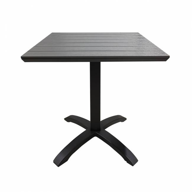 Стол квадратный GS025, черный, поливуд