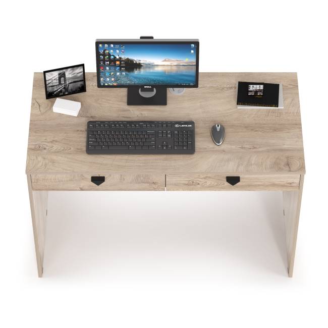 Стол компьютерный Бостон 12.69 цвет дуб эндгрейн элегантный