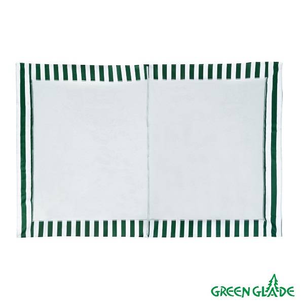 Стенка для садового тента Green Glade 4130 1,95х2,95м полиэстер с москитной сеткой зеленая (20)