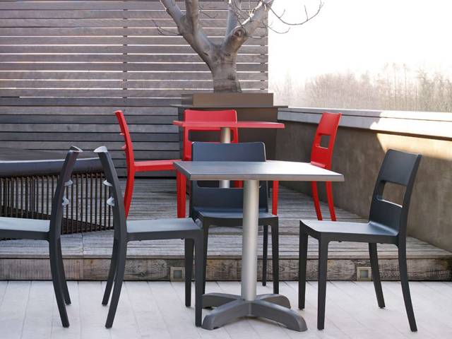 Стул пластиковый Sai антрацит 480х510х820 мм