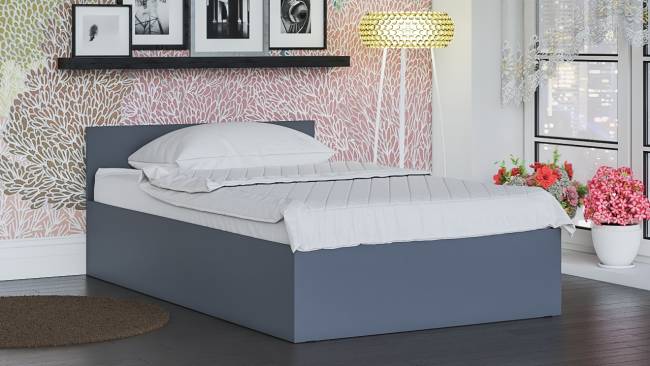 Кровать Мори 1200 цвет графит