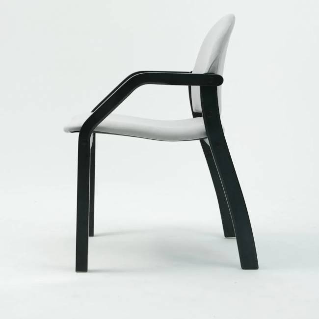 Стул-кресло Джуно 2.0 чёрное дерево/серый Стул-кресло Джуно 2.0 чёрное дерево/серый