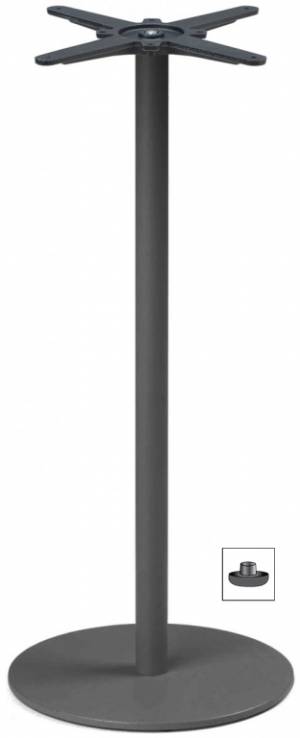 Подстолье металлическое барное Tiffany антрацит Ø450х1090 мм