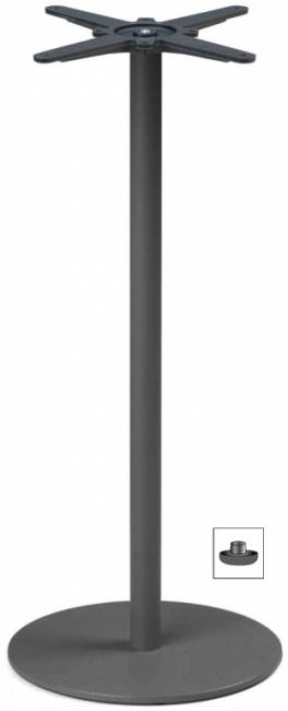 Подстолье металлическое барное Tiffany антрацит Ø450х1090 мм