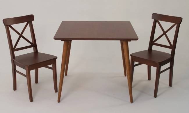 Стол Монте М 90 орех со стульями Ингольф орех Стол Монте М 90 орех со стульями Ингольф орех