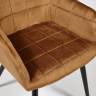 Кресло BEATA (mod. 8266) коричневый (G-062-61)/черный металл/ткань