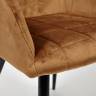 Кресло BEATA (mod. 8266) коричневый (G-062-61)/черный металл/ткань