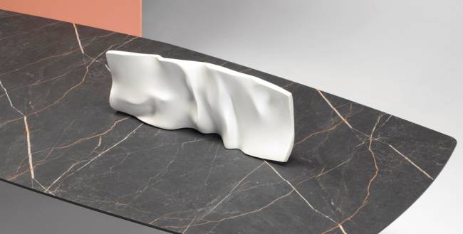 Стол ламинированный Squid тортора, черный мрамор Сахара 2990х1290х730 мм