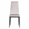 Стул Easy (mod. 24-1) металл, вельвет, 49 х 41 х 98 см, Light grey (светло-серый) HLR14 / черный (Комплект из 4 шт.) Light grey (светло-серый) HLR14 / черный металл, вельвет