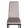 Стул Easy (mod. 24-1) металл, вельвет, 49 х 41 х 98 см, Light grey (светло-серый) HLR14 / черный (Комплект из 4 шт.) Light grey (светло-серый) HLR14 / черный металл, вельвет