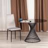 Стул Easy (mod. 24-1) металл, вельвет, 49 х 41 х 98 см, Light grey (светло-серый) HLR14 / черный (Комплект из 4 шт.) Light grey (светло-серый) HLR14 / черный металл, вельвет