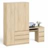 Стол компьютерный МС-6 правый и шкаф-комод с дверкой МШ-1200-1 Мори цвет дуб сонома