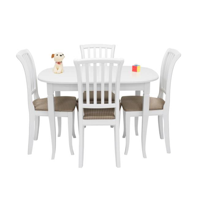 Набор мебели для кухни Leset Аризона 1Р + Остин Белый Flora Белый