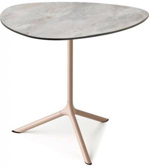 Стол ламинированный обеденный Tripe Maxi тортора, каменный 830х830х740 мм