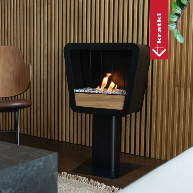 Биокамин напольный Kratki Prismo TUV