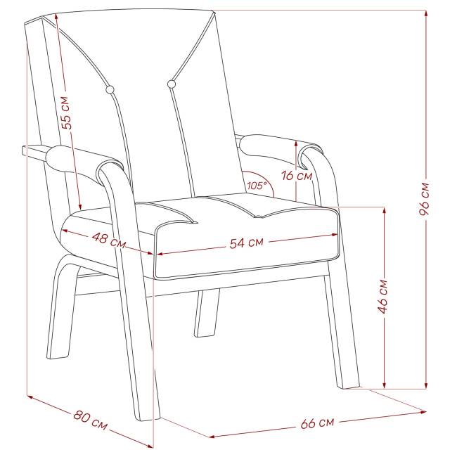 Кресло Leset Модена Люкс Венге Malmo 05, кант Malmo 28 Кресло Leset Модена Люкс Венге Malmo 05, кант Malmo 28