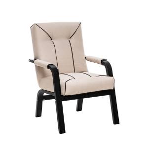 Кресло Leset Модена Люкс Венге Malmo 05 (бежевый), кант Malmo 28 (коричневый)