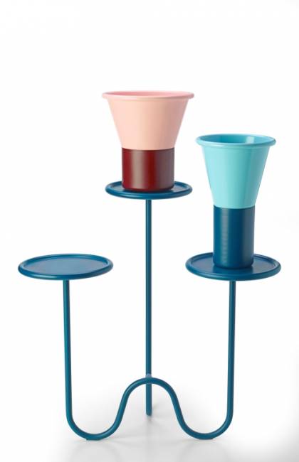 Подставка для цветов напольная Mimosa нефтяной синий 580х420х620 мм Подставка для цветов напольная Mimosa нефтяной синий 580х420х620 мм