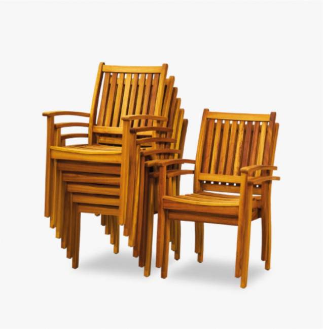 Кресло деревянное Halikarnas 520х630х900 мм