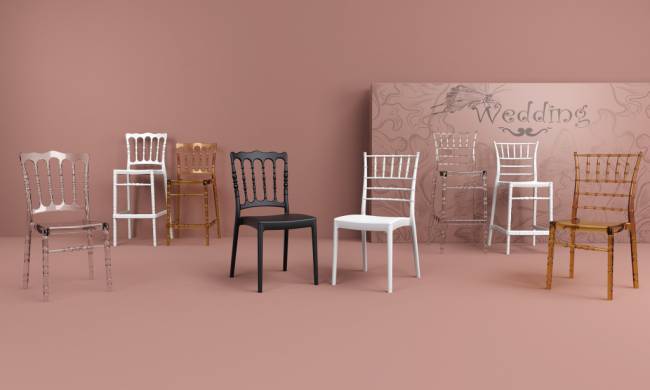 Стул прозрачный Chiavari прозрачный 450х510х910 мм