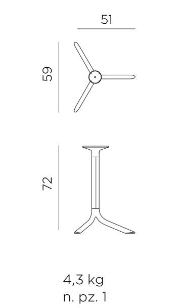 Подстолье металлическое Break белый 586х510х730 мм Подстолье металлическое Break белый 586х510х730 мм