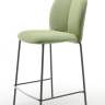 Стул барный с обивкой Mentha Pop антрацит, зеленый 480х550х1110 мм Стул барный с обивкой Mentha Pop антрацит, зеленый 480х550х1110 мм