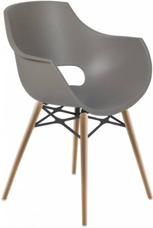 Кресло пластиковое Opal Wox Pro Beech натуральный, тортора 590х590х820 мм