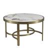 Журнальный столик Адриана 80*80 см светлая керамика
