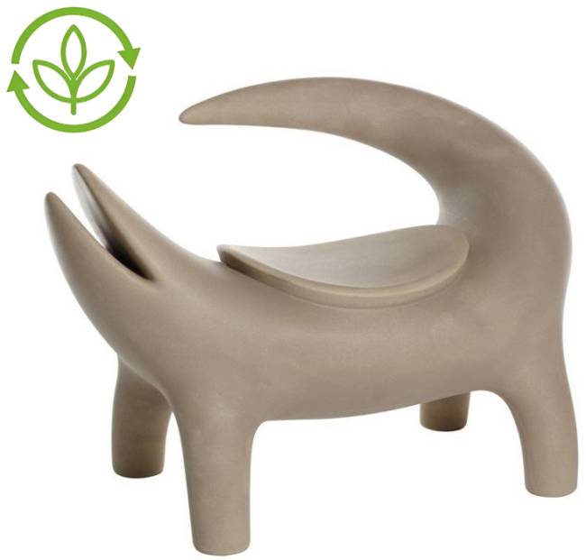 Стул из биопластика Kroko Special песок Сахары 1100х600х740 мм