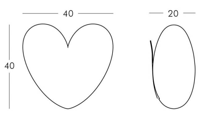 Светильник пластиковый настенный Сердце Love Lighting красный 400х200х400 мм