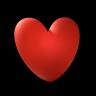 Светильник пластиковый настенный Сердце Love Lighting красный 400х200х400 мм
