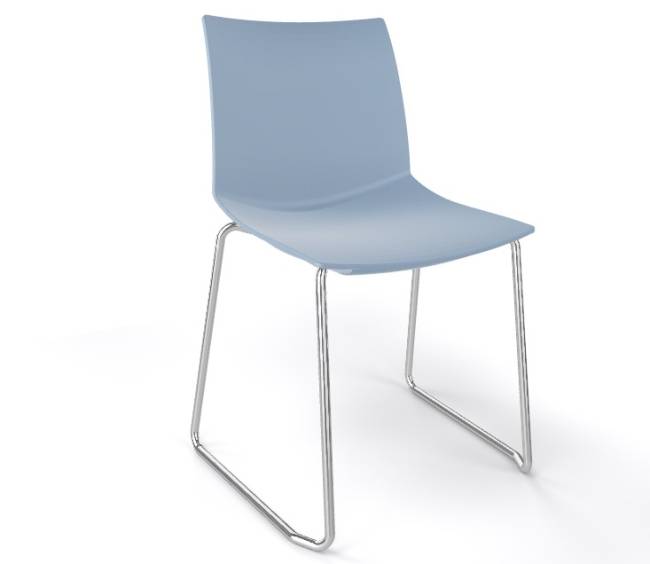 Стул пластиковый Kanvas ST бледно-синий 510х500х790 мм