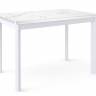 Стол DikLine LK110 Керамика Белый мрамор/подстолье белое/опоры белые