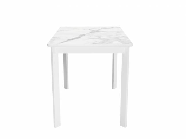 Стол DikLine LK110 Керамика Белый мрамор/подстолье белое/опоры белые