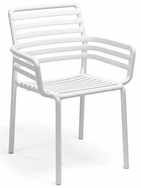 Кресло пластиковое Doga белый 600х565х835 мм