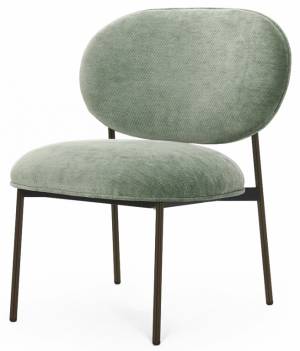 Стул лаунж с обивкой Blume матовая бронза 650х620х770 мм