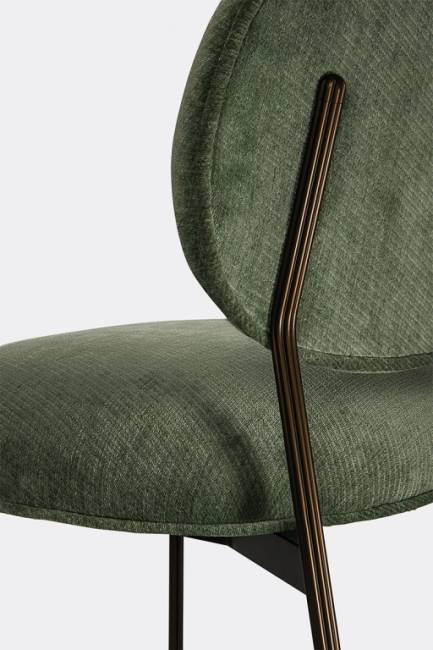 Стул лаунж с обивкой Blume матовая бронза 650х620х770 мм