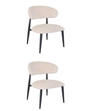 Кресло лаунж Ayla молочный 2 шт.