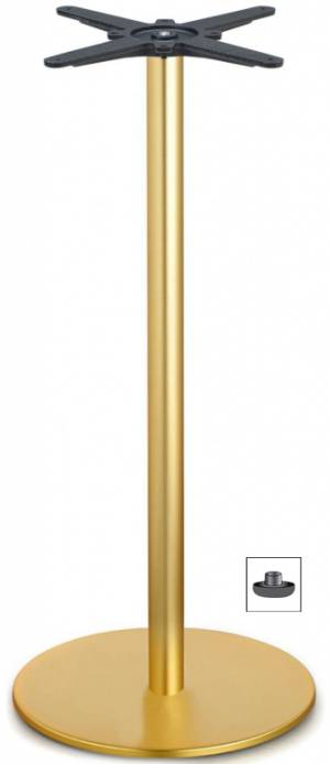 Подстолье металлическое барное Tiffany матовое золото Ø450х1090 мм