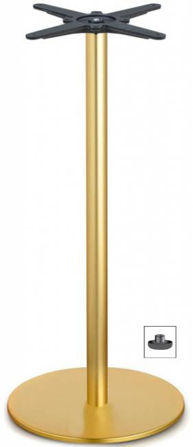 Подстолье металлическое барное Tiffany матовое золото Ø450х1090 мм