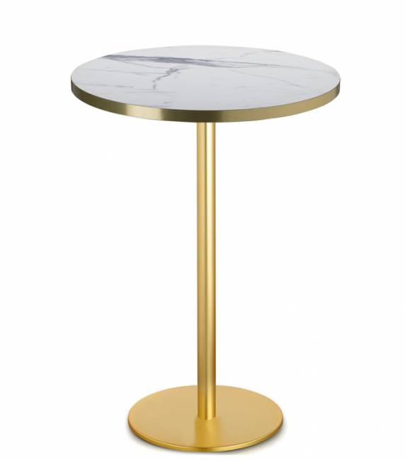 Подстолье металлическое барное Tiffany матовое золото Ø450х1090 мм