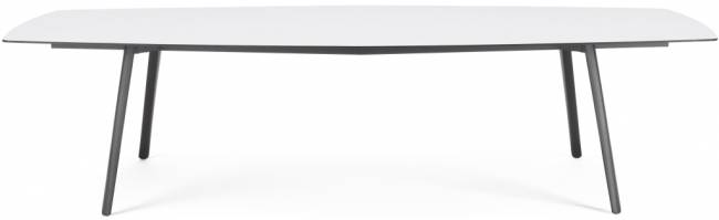 Стол ламинированный Squid антрацит, белый 2990х1290х730 мм