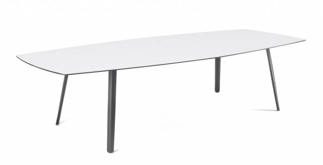 Стол ламинированный Squid антрацит, белый 2990х1290х730 мм