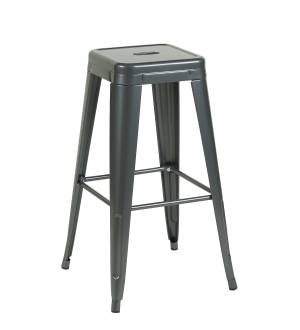 Стул барный TOLIX серебристый матовый KD